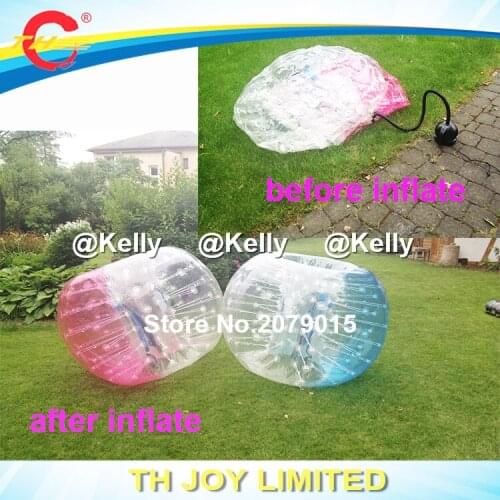 Free air shipping durable TPU inflatable bumper bubble ball for sale, inflatable body bubble ball, transparent body bumper balls