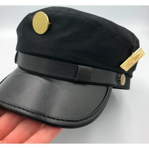 JoJos Bizarre Adventure Cosplay Hats Jotaro Kujo Joseph Army Military Flatcap Caps JOJO Cap Hat Badge