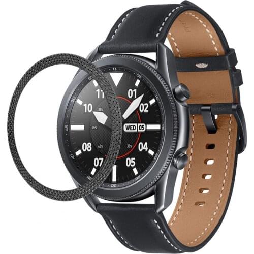BLUELANS Watch Bezel Decorative Protective Eye-catching Hard Watch Ring Cover Replacement for Samsung Galaxy Watch3 41/45mm