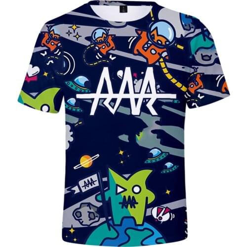 BSLNXNMA Team Rar 3D Harajuku Womens summer Tshirt 3D Short Sleeve Tops T-Shirt Lovely Kawaii Retro Innovation