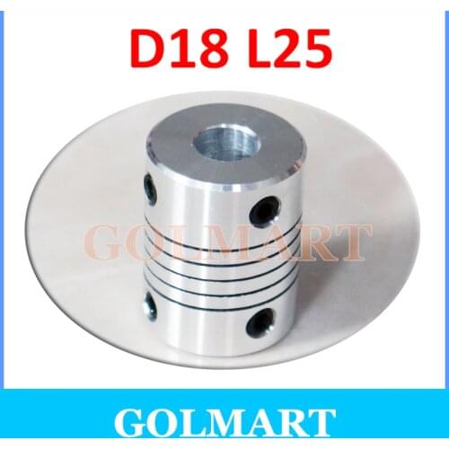 D18*L25 Shaft Coupling flexible 3/4/5/6/6.35/7/8/10 mm CNC Motor Coupler