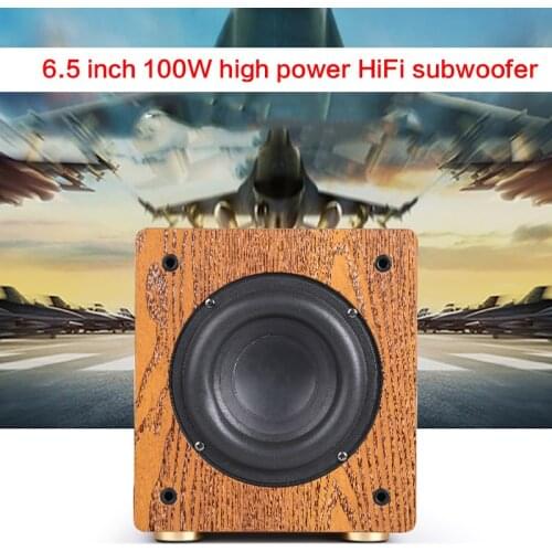 100W 6.5 Inch High-power Subwoofer Speaker Home Passive Subwoofer Audio DIY Home Theater HiFi Fever Large Magnetic Steel Speaker