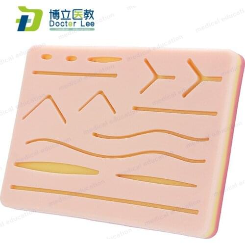 Suture Practice Kit, Reusable Silicon Suture Pad for Suture Training Durable Suture Pad to be Used by Students Suture Kit
