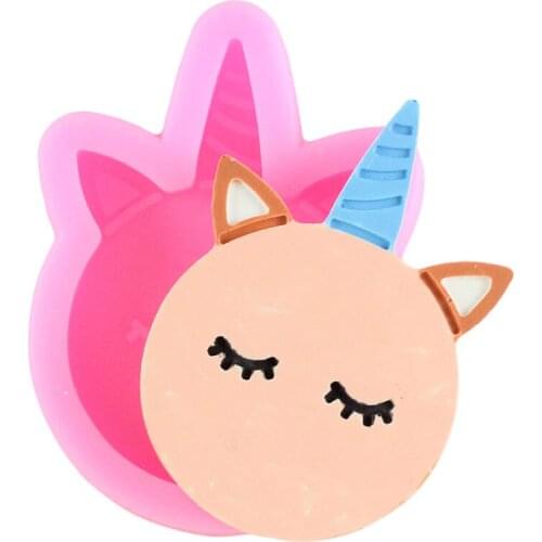 Unicorn Cake Border Fondant Cake Decorating Tools Cookie Baking Silicone Mold Baby Birthday DIY Candy Resin Clay Chocolate Molds