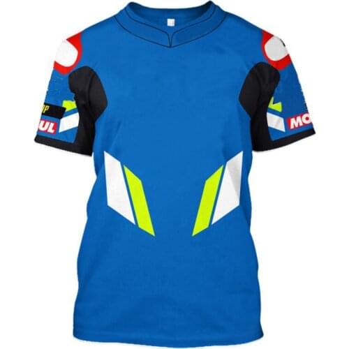 Hot moto gp Team team uniform T-shirt racing T-shirt summer locomotive short sleeve for Suzuki quick-drying short T