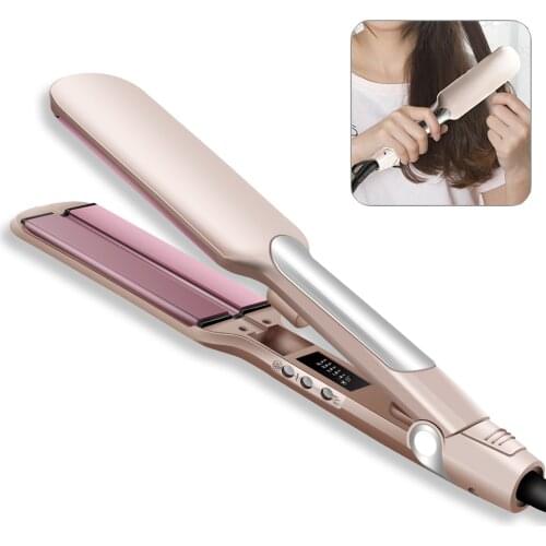 Infrared Hair Straightener Gold Flat Iron Fast Heat Ceramic Hair Straighteners Hair Styler Tools Salon Hair Care Beauty Devices