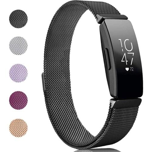 Stainless Steel Magnetic Wristband Strap for Fitbit Inspire Replacement Bracelets Milanese Bands for Inspire Watch Accessories