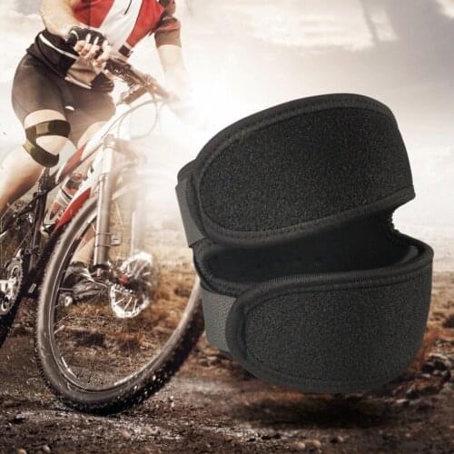 New 1PCS Pressurized Knee Wrap Sleeve Support Bandage Pad Elastic Braces Knee Hole Kneepad Safety Basketball Tennis Cycling