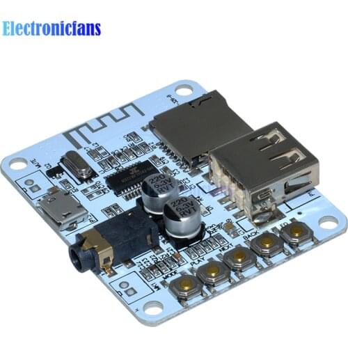 Bluetooth Audio Receiver board with USB TF card Slot decoding playback preamp output A7-004 5V 2.1 Wireless Stereo Music Module