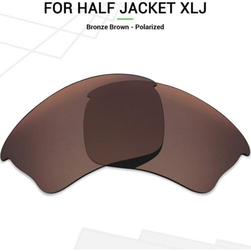 Mryok POLARIZED Replacement Lenses for Oakley Half Jacket XLJ Sunglasses Bronze Brown