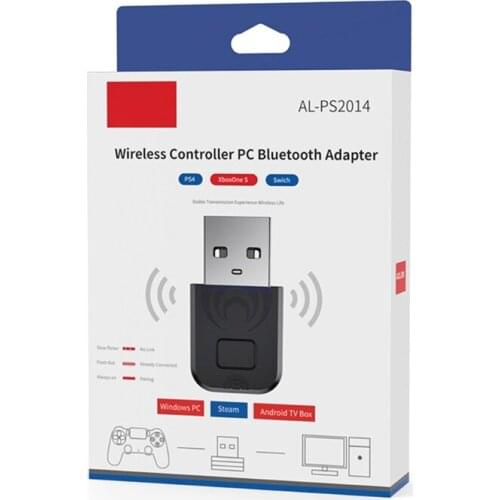 Dongle Receiver Transmitter Wireless Adapter 5.0 Adapter W/ Wireless Microphone for Controller PS4
