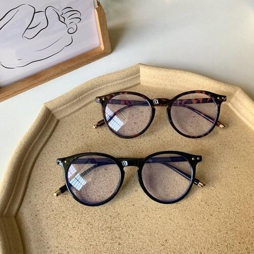 Retro Round Unisex Optical Glasses 5 Colors Computer Eyeglasses Women Brand Design Plastic Frame UV400 Men Eyewear Gafas De Sol