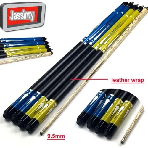 Free shipping 9.5mm Snooker ball arm cues 1/2 split Pool/Billiards cues in rubber wood Billiard cues Billiards accessories