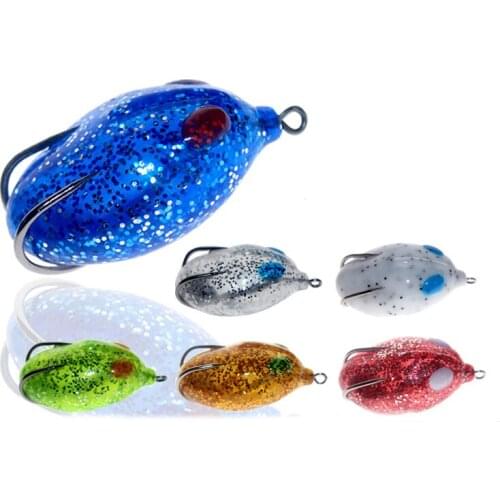 ANZHENJI 2017 Good Quality Soft Fishing Lure 6 Colors 5cm/12g Frog Bait Peche