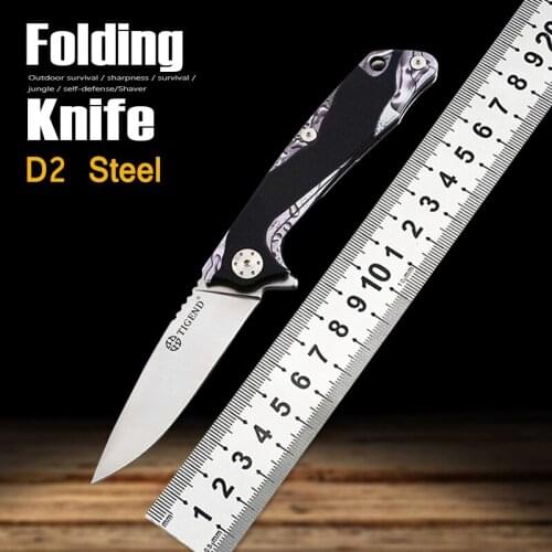 Folding knife outdoor survival knife lifesaving portable fruit knife self-defense knife camping knife fixed knife tool knife EDC