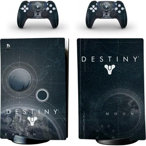 Destiny PS5 Digital Edition Skin Sticker Decal Cover for PlayStation 5 Console and 2 Controllers PS5 Skin Sticker