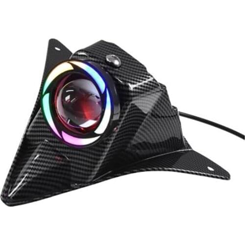 For Yamaha NVX155 Aerox155 NVX 155 Motorcycle LED Headlight Spotlight Angeleyes Lamp Light Cover Parts
