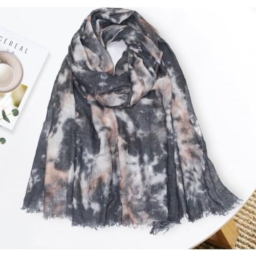 New 2021 Gradient Printed Scarves Shawls Women Head Wraps Long Muslim Hijabs 180x90cm