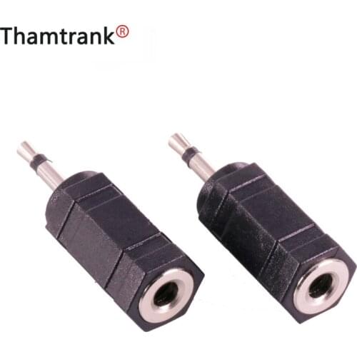 10pcs/lot 2.5mm Mono Male Plug to 3.5mm Mono Female Jack Audio Adapter 2.5 to 3.5 Mono Adapter R Connector Wholesales