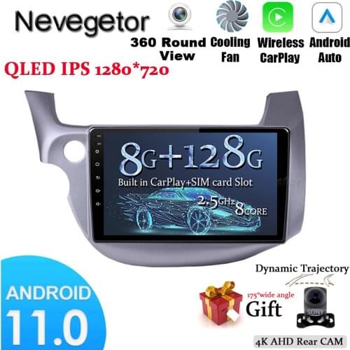 Android 11.0 For HONDA FIT JAZZ 2008-2013 Car Radio Multimedia Video Player GPS Navigation NO DVD 2 Din Octa-Core DSP