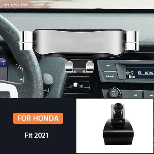 Car Mobile Phone Holder Special Air Vent Mounts GPS Stand Gravity Navigation Bracket For Honda Fit 2021 Car Accessories
