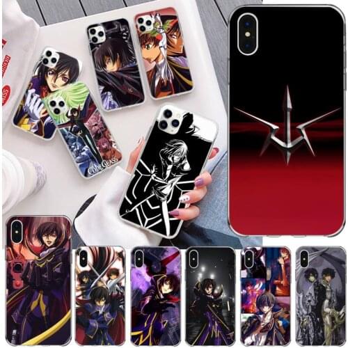 Anime Code Geass Lelouch Lamperouge Phone Case For iphone 12 11 Pro Max Mini XS Max 8 7 6 6S Plus X 5S SE 2020 XR Silicone Soft
