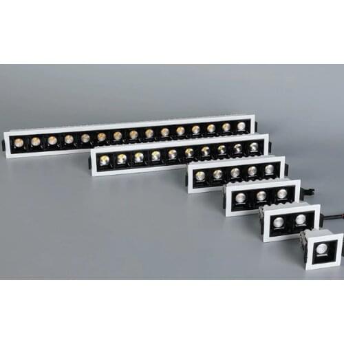 Dimmable LED Downlight Spot Light line light bar creative linear long strip CRI>85 living room corridor light Recessed Light
