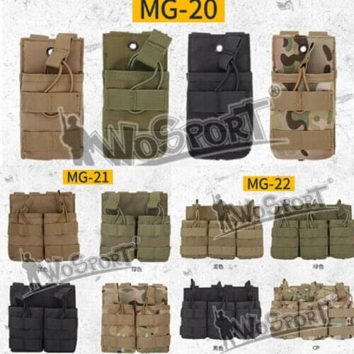 For 7.62 Single Double Triple Bag Tactical Molle Magazine Pouch 1000D Adjustable