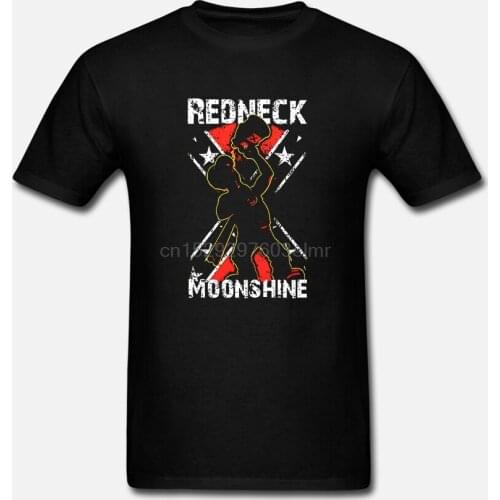 Herren T-shirt Redneck Moonshine USA Casual Party Clubwear Neu S-5XL RN28101 Cartoon Print Short Sleeve T Shirt Free Shipping