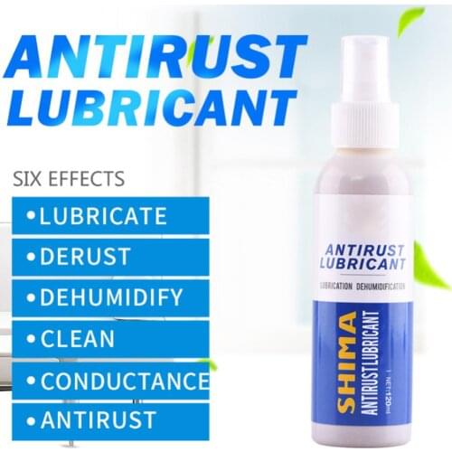 120m Rust Inhibitor Rust Remover Derusting Spray Car Maintenance Cleaning Metal Surface Chrome Paint Clean Anti-rust Lubricant