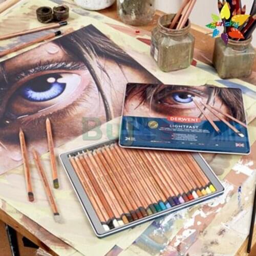 Derwent Lightfast Colored Pencils, for Artist, Drawing, Professional, 12/24/36/72 Color,100% Lighfast,revolutionary Core