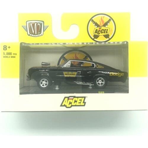 M2 1:64 Machines 1966 Dodge Charger Gasser Collection Metal Die-cast Simulation Model Cars Toys