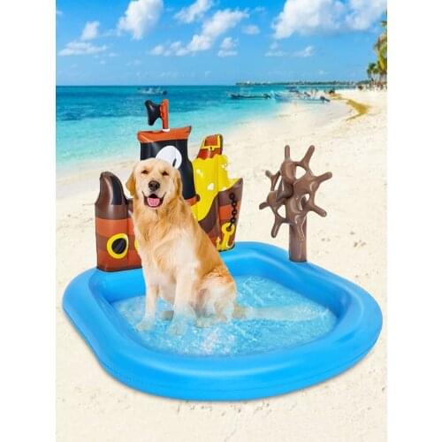 Inflatable Swim Pool Cruise Ship Castle Shaped PVC Thickened Ocean Ball Pool Swimming Ring Pool Outdoor Toys For Adults Child