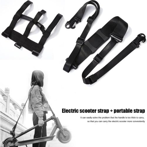 Nylon Electric Scooter Hand Carrying Handle Shoulder Strap E-scooter Parts for Xiaomi M365 Pro 2 Ninebot ES1 ES2 ES3 ES4
