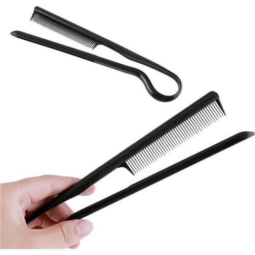 Salon Hair Straighten Comb Styling Hairdressing Smooth Tool Hold Tongs Hairdressing Hair Cutting Brush Styling Tool