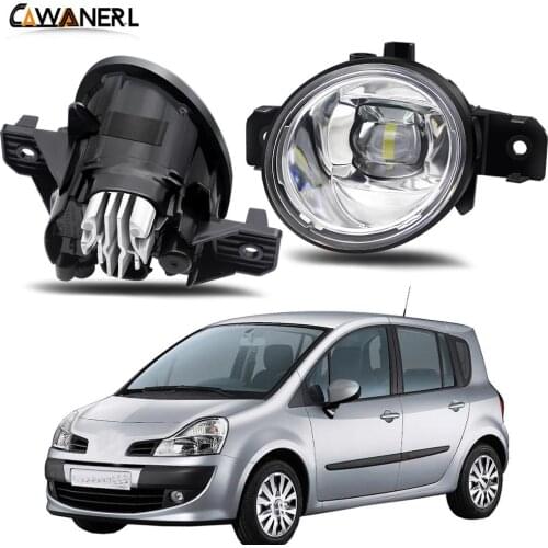 Fog Light Assembly H11 Car Right + Left Side LED Lens Fog Lamp Daytime Running Light 30W 8000LM 12V For Renault Modus 2004-2015