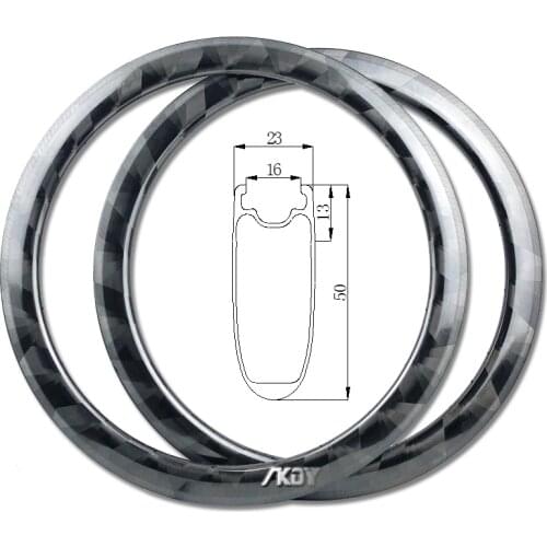 Carbon Bike Rims 700c 60mm Tubeless Fixie Rim 700c Bicycle Rim Brake Butterfly Finish 23mm Width Carbon Rims for Bike 700c