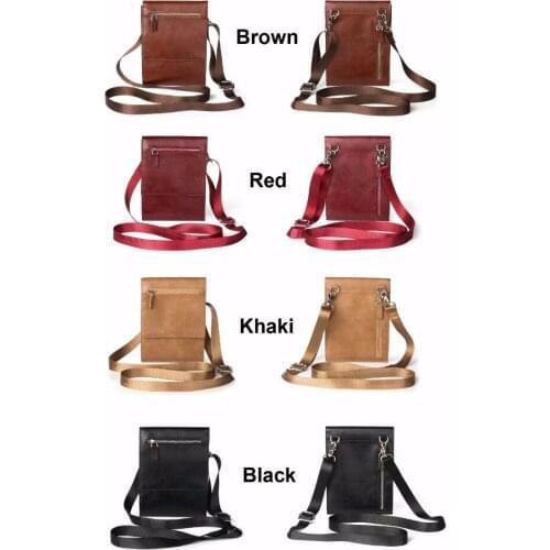 Universal Leather Shoulder Belt Phone Case Pouch For Xiaomi Redmi Note 5 Pro,HTC U11 Eyes,ZTE Blade A3/V9,Blackview S8/S6