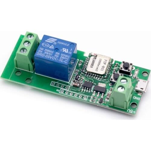 Scimagic Google Home Compatible eWeLink WiFi 1 Channel Relay Smart Automation Module 7-32v Motor Switch