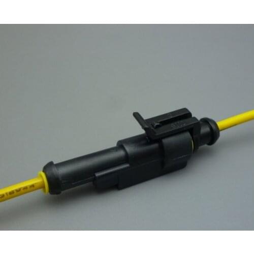 1Sets 1.5mm 1-Pin 1 way waterproof Male FemaleConnector plug Connector with Wire