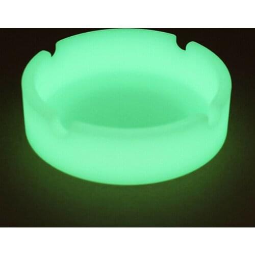 1Pcs Glow In The Dark Luminous Silicone Soft Ashtray for Smoking Cigarette Cigar Cigar Ashtray Funny Ashtray