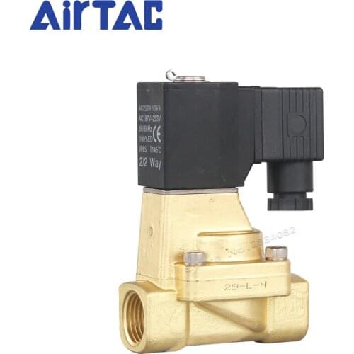 2 Way 2 Position 1/2" IP65 Pneumatic Air Water Oil Solenoid Valves DC 24V AC 220V 110V 12V 2W150-15 AirTac