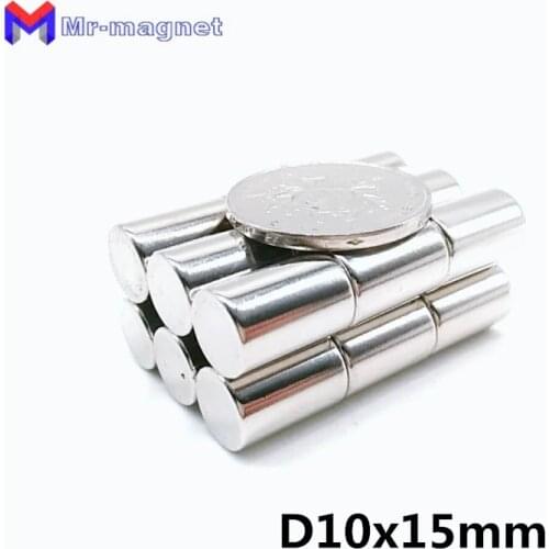 200Pcs 10*15 mm magnet Small Round Cylinder NdFeB Neodymium Disc Magnets Dia.10x15 Super Powerful Strong Rare Earth NdFeB Magnet