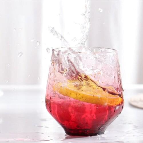 2021 Ins Creative Japanese Sake Food Glasses Gradient Star Sky Crystal champagne Clear Glass Tumbler Foreign Wine Alcohol Cup