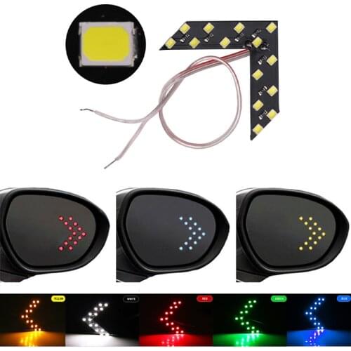 2pcs Auto LED Turning Light For Car Styling LED Turn Signal Light Rear View Mirror Arrow Panels Indicator Light 12V Signal Bulbs