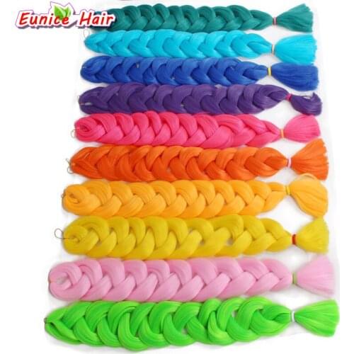 Eunice Strands Braiding Hair Bulk 82inch 165g Synthetic Jumbo Braids Hair Extensions High Temperature Fiber 3Piece/Lot