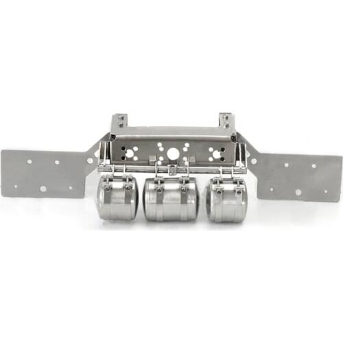 Tail Beam Tail Light Stand Bracket Frame with Three Gas Tank for 1/14 Tamiya MAN RC Truck Tractor Accessories