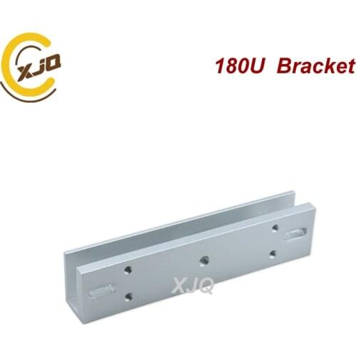XJQ 180U Bracket for 180kg (350LBS) magnetic lock for access control door system, Suitable for frameless glass door GB-180U