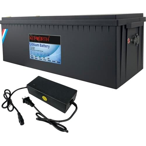 12V 400Ah Lithium Iron Phosphate LiFePO4 Deep Cycle Battery Built-in BMS 3000+ Cycles for Golf Cart Batteries RV Campers Solar