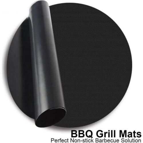 Reusable Grill Mat Non Stick BBQ Grill Liners Oven Grill Foil Barbecue Liner Mat Party BBQ Tools BBQ Accessories Easily Cleaned